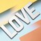 1 Count LOVE White Foam Letters Jumbo Party Decor Customizable Craft Letters 24"